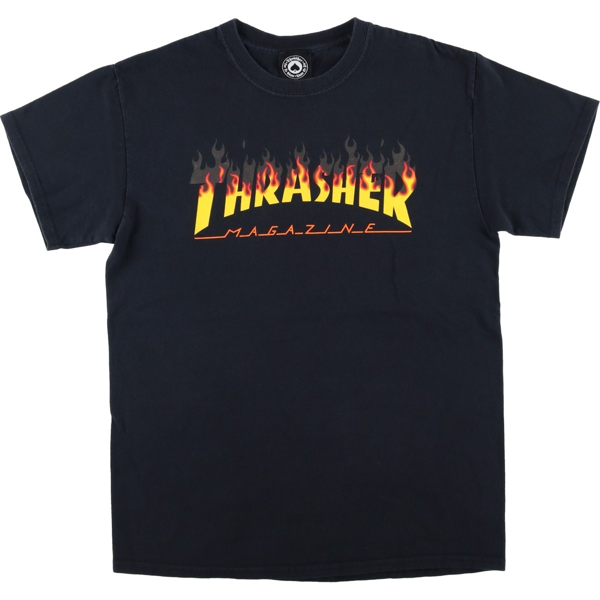古着 スラッシャー THRASHER ファイヤーパターン サーフ スケートTシャツ メンズM相当/eaa626085
