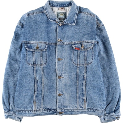 古着 90年代 リー Lee WESTERN CUT RIDERS ライダース デニムジャケット Gジャン メンズL相当 ヴィンテージ/eaa592599
