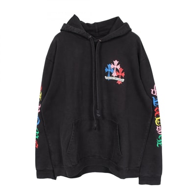 Chrome Hearts Multi Color Cross Cemetery Pullover Hoodie "Black"