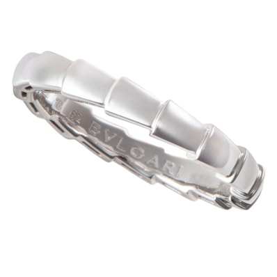 BVLGARI ブルガリ セルペンティ ヴァイパー ウェディング リング 指輪 22号 K18WG シルバー【中古】