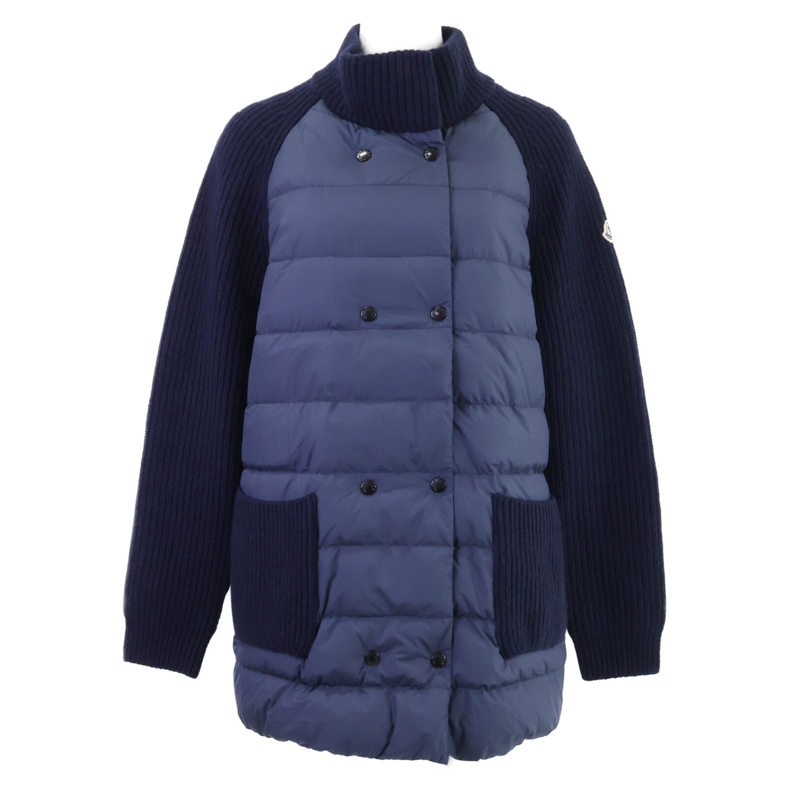モンクレール 【美品/23年製】I20939B00006 CARDIGAN TRICOT ニット/ダウン切替 ジャケット L