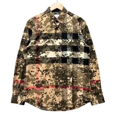 BURBERRY バーバリー 迷彩 チェック シャツ 長袖 45220