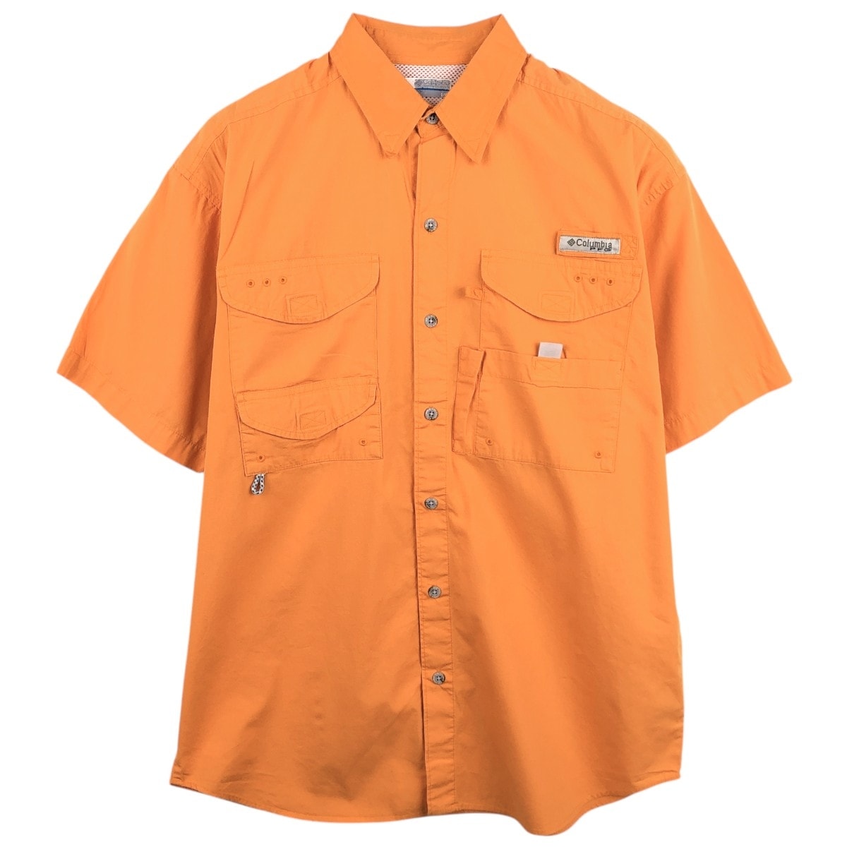 古着 コロンビア Columbia PFG 半袖 フィッシングシャツ メンズS相当/eaa670080