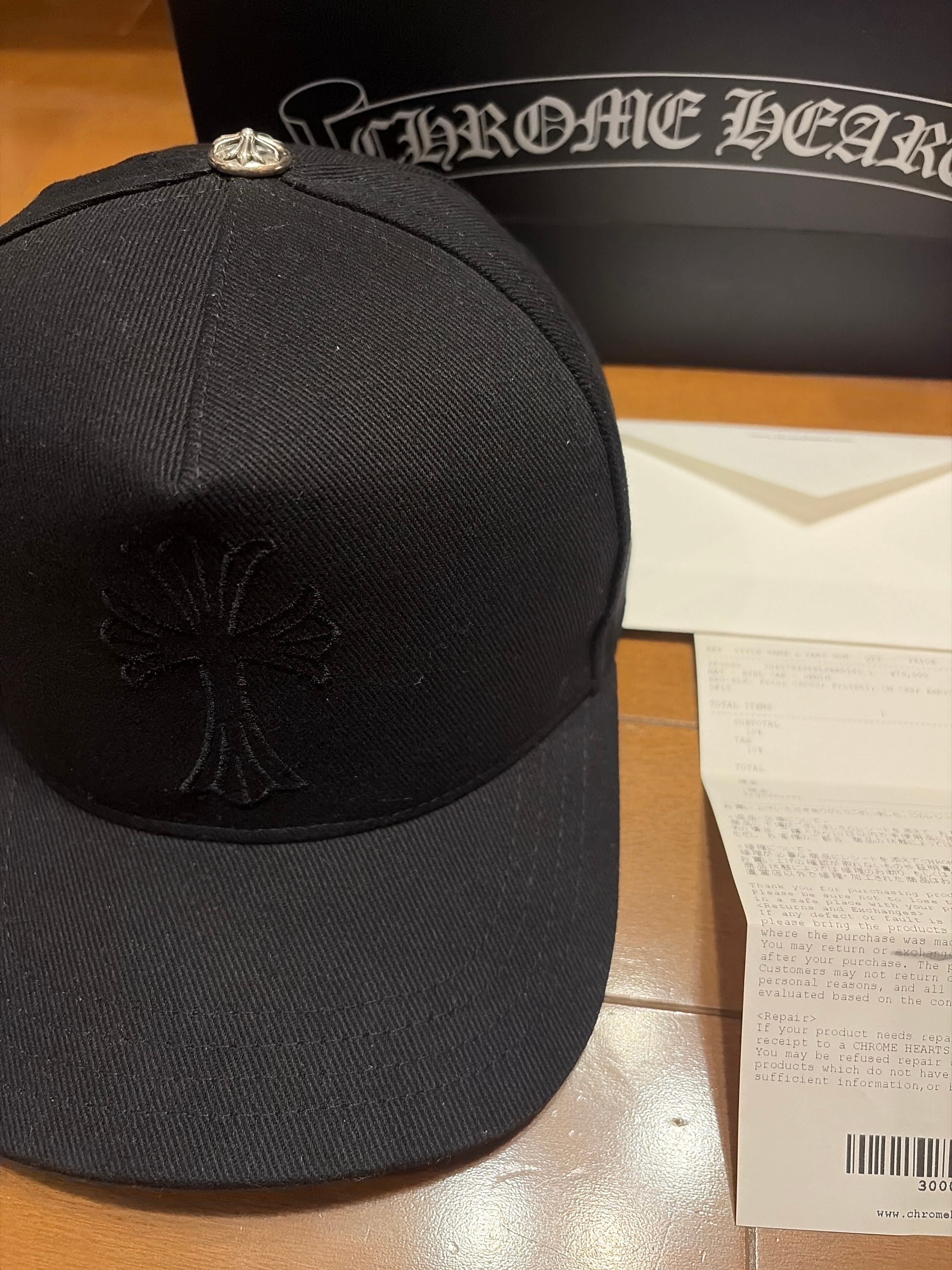 Chrome Hearts Baseball Denim Cap Cross "Black"