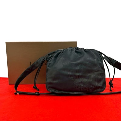 LOEWE ロエベ アナグラム ロゴ レザー ショルダーバッグ ブラック
34797