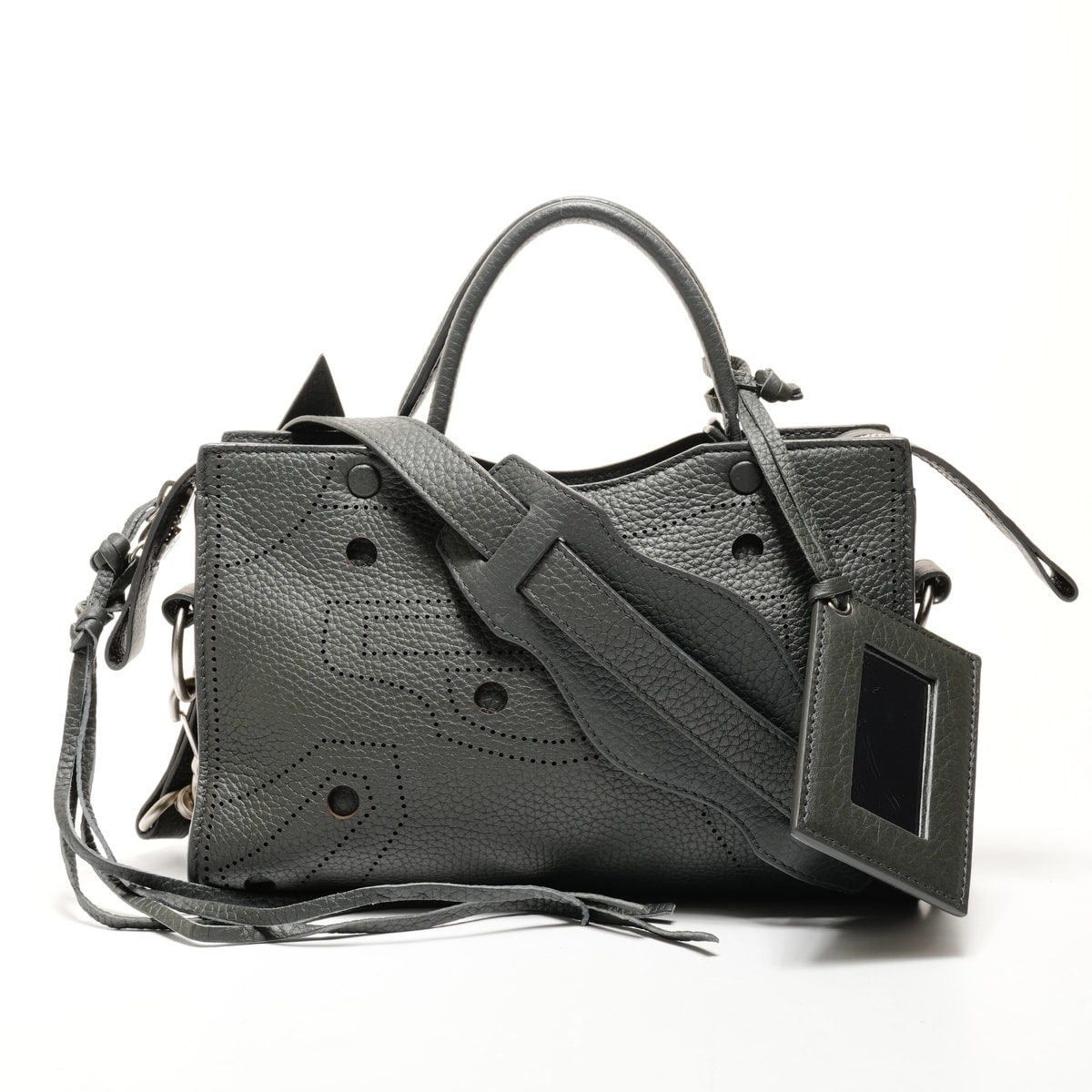 バレンシアガ BALENCIAGA ブラックアウトシティ XS 2way ショルダーバッグ【中古】