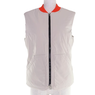 未使用品 エルメス ベスト ベージュ オレンジ レディース M