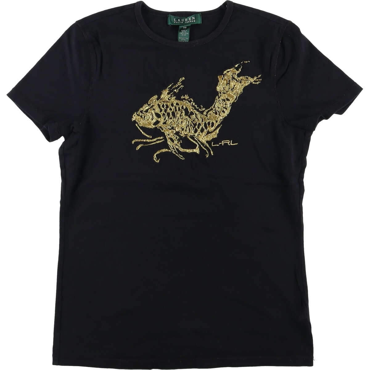 古着 ラルフローレン Ralph Lauren LAUREN ローレン 魚柄 半袖 Tシャツ レディースXS相当/eaa574190