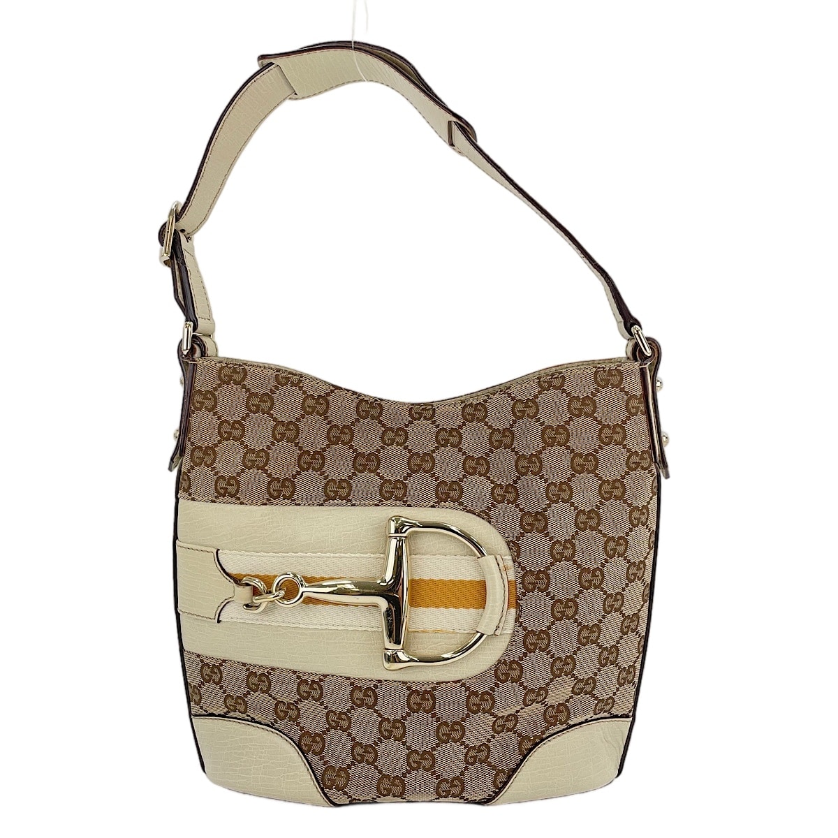 グッチ GUCCI GGキャンバス ホースビット ショルダーバッグ【中古】