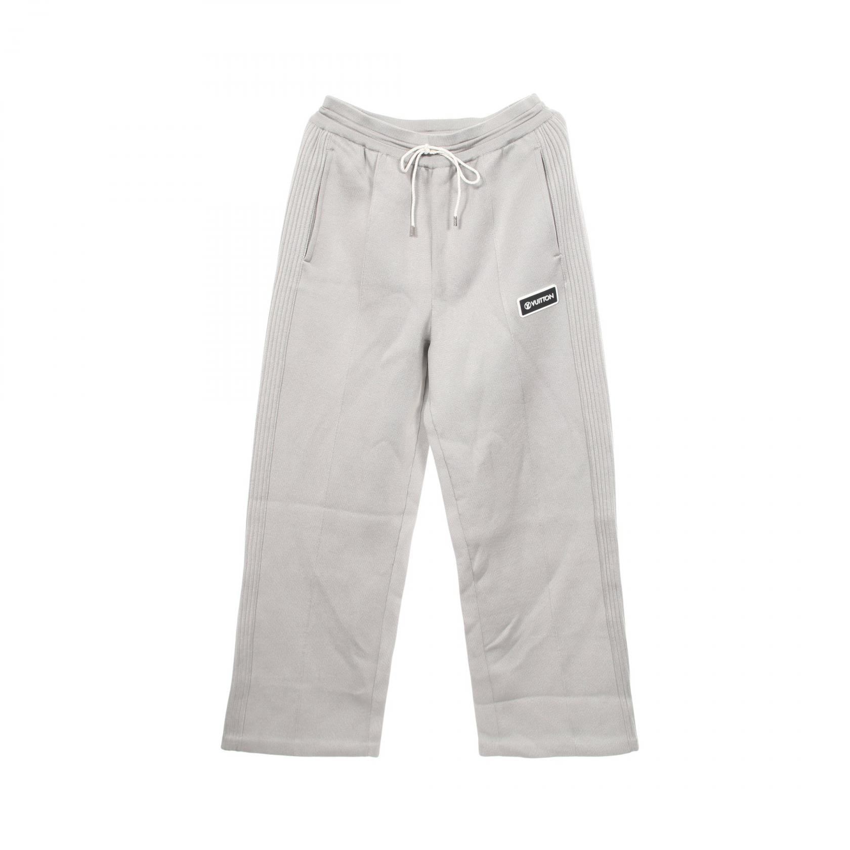 ルイ・ヴィトン LOUIS VUITTON ロゴパッチ パンツ 衣料品 ボトムス ウール カシミヤ グレー レディース グレー系 RW212W FN2 FLKX06 【中古】