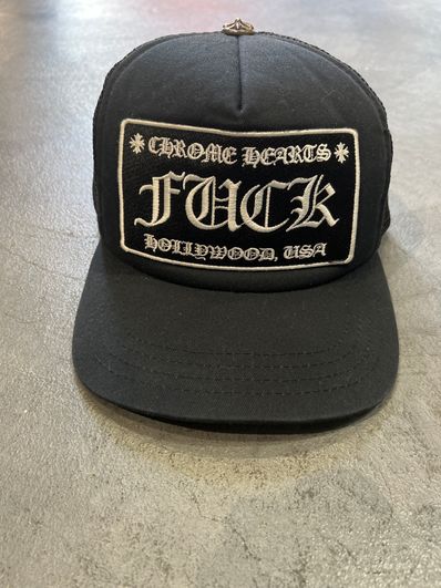 Chrome Hearts Tracker Cap Fuck "Black"