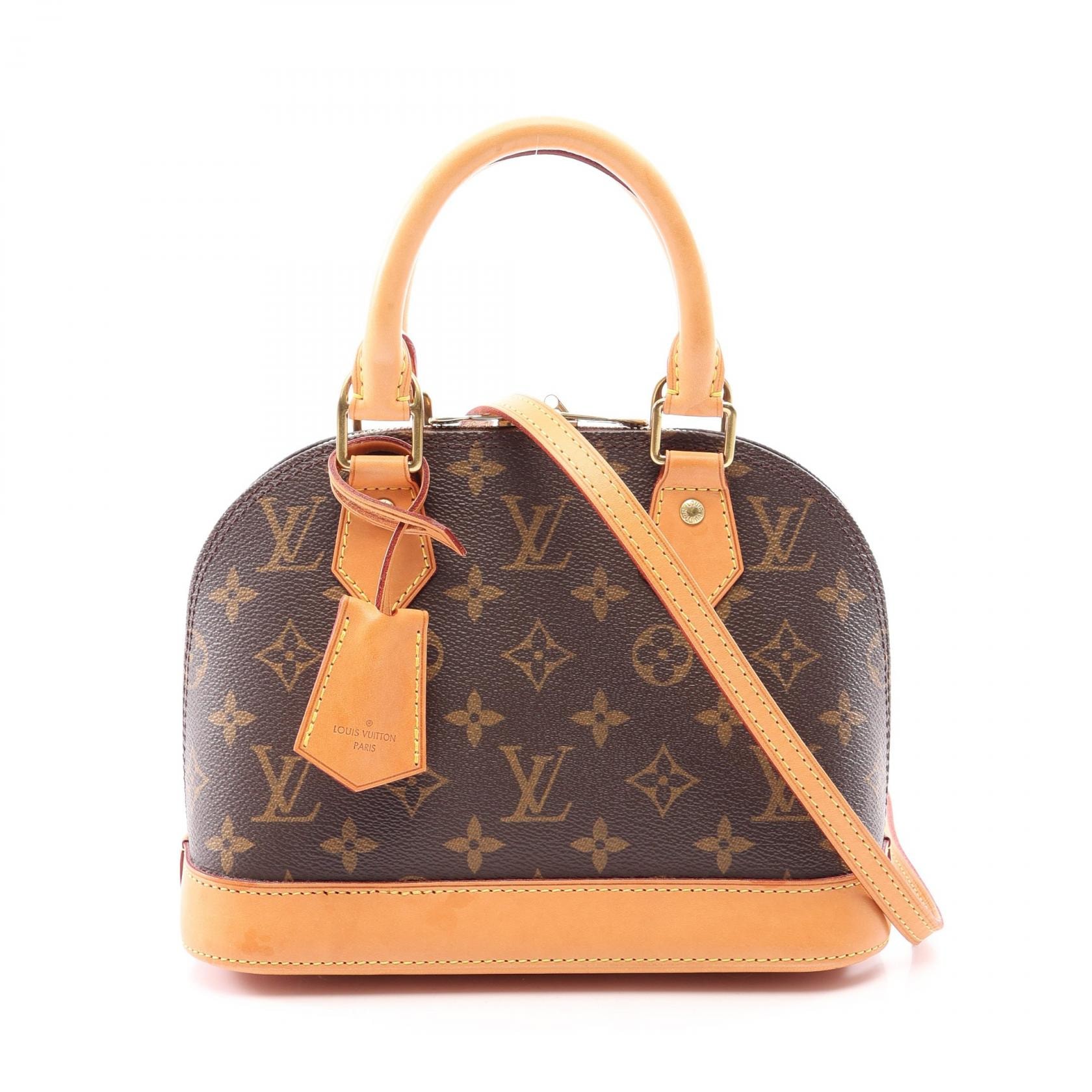 ルイ・ヴィトン LOUIS VUITTON アルマBB 2WAY ハンドバッグ バッグ PVCコーティングキャンバス レザー モノグラム レディース ブラウン系 M53152 【中古】