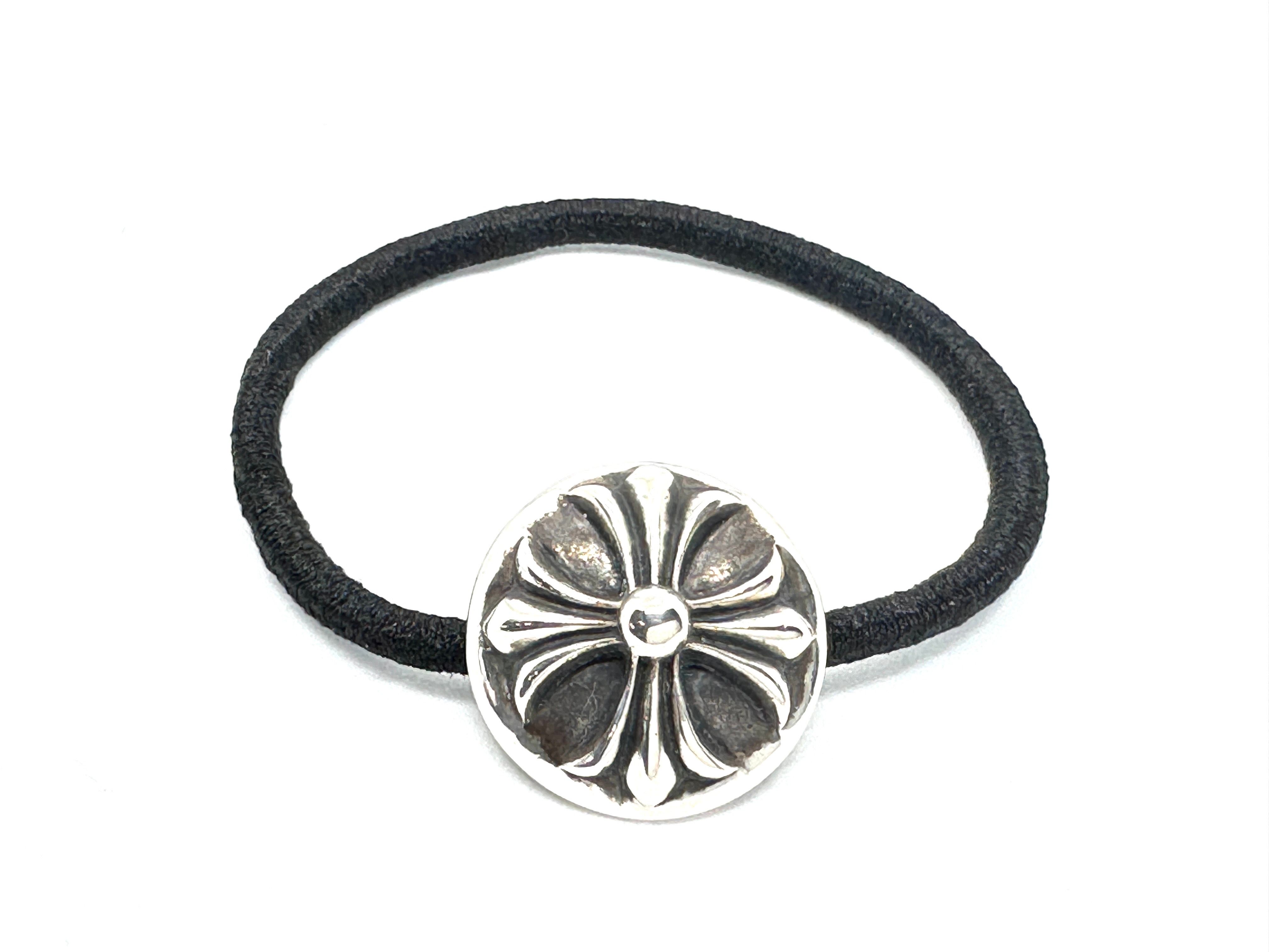 Chrome Hearts Hair Band # 2 Cross Bracelet "Black"