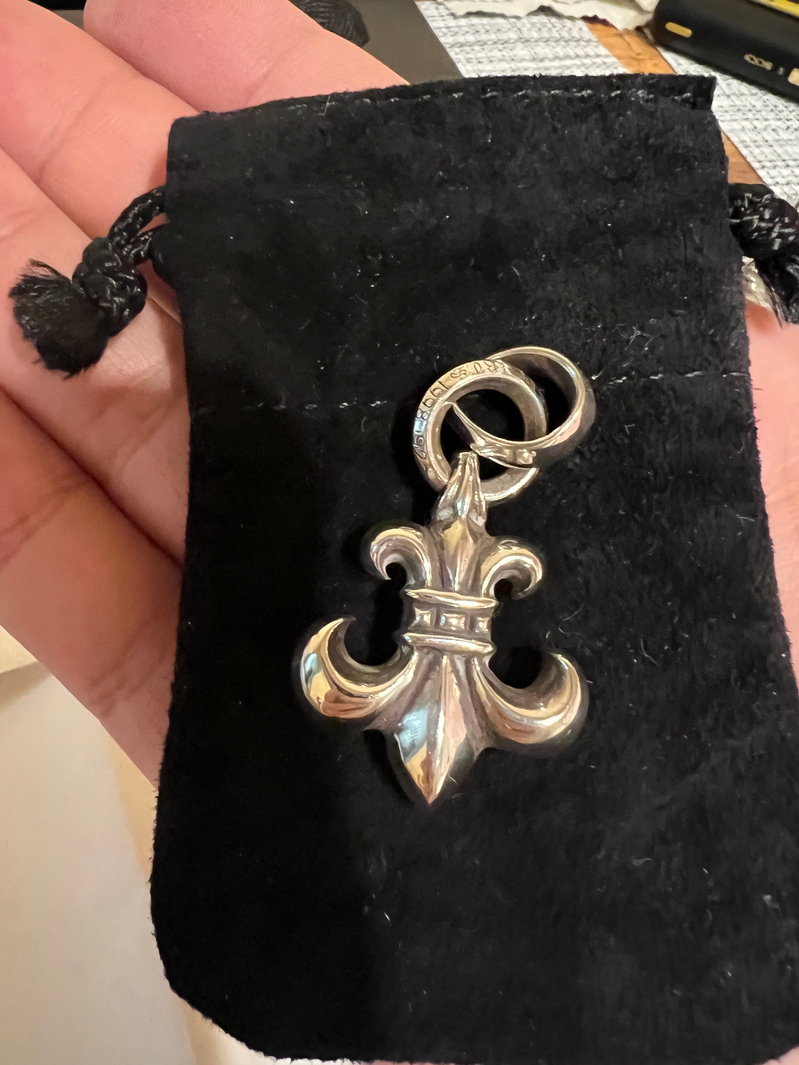 Chrome Hearts BS Fleur Pendant with Bale "Silver"