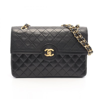 シャネル CHANEL マトラッセ ショルダーバッグ バッグ ラムスキン(羊革) レディース ブラック系 【中古】