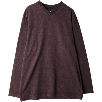 古着 ラルフローレン Ralph Lauren CHAPS チャップス Vネック ロングTシャツ ロンT メンズM相当/eaa632829