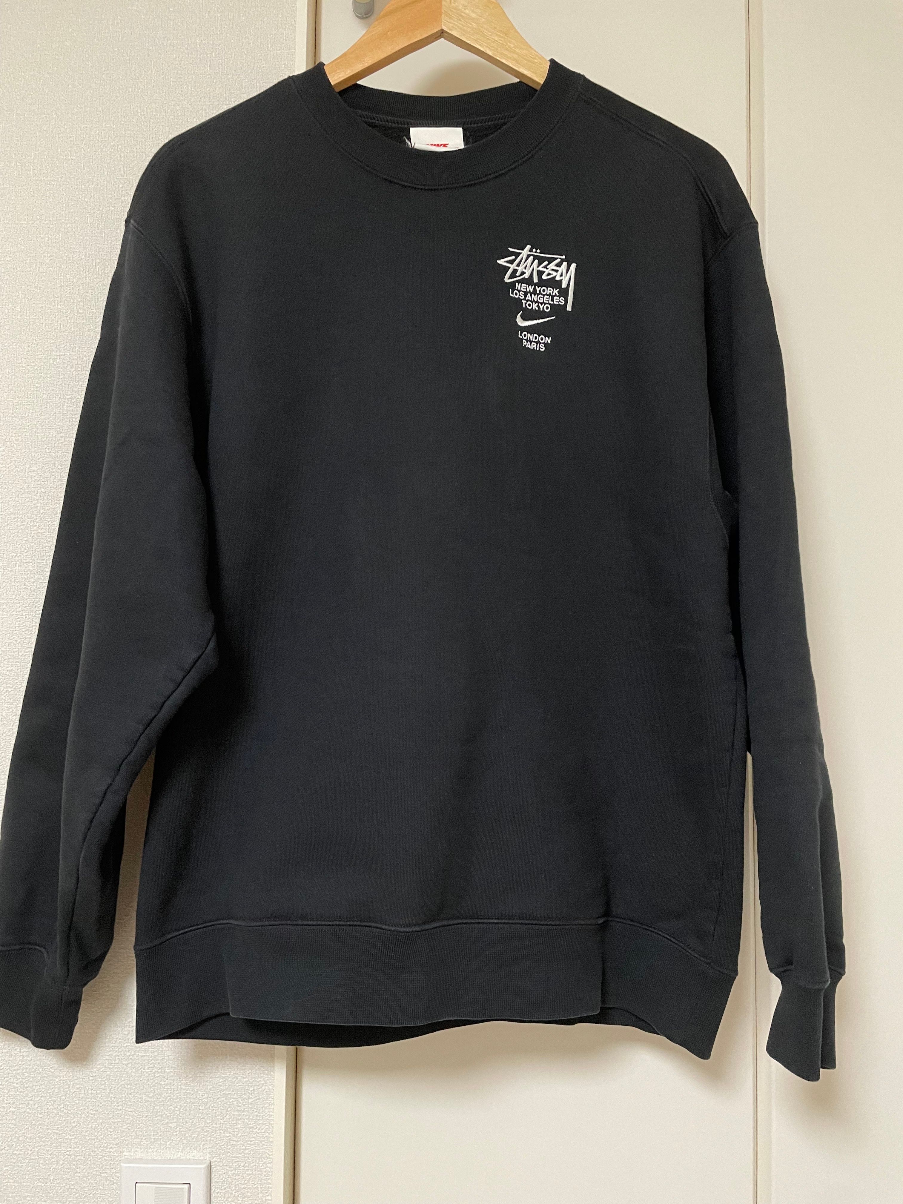 Nike x Stussy International Crewneck Sweatshirt (US Size) "Black" DC4198-010