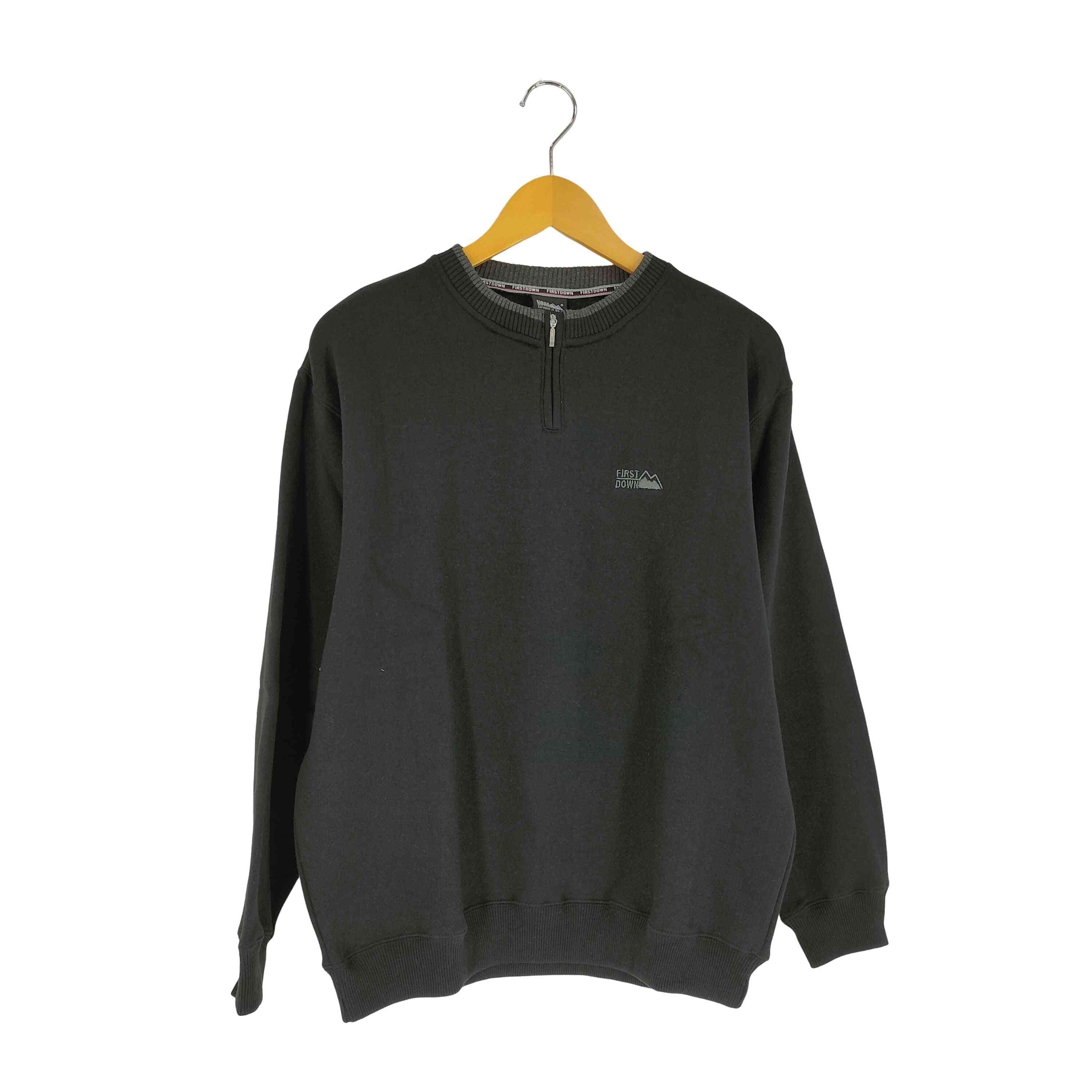 刺繍ロゴ ハーフジップ スウェット【1142338608035】