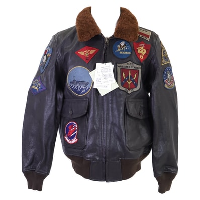アヴィレックス 【新品同様/国内正規】783-0950009 TOP GUN GOAT G-1 ゴートレザー フライトジャケット 40
