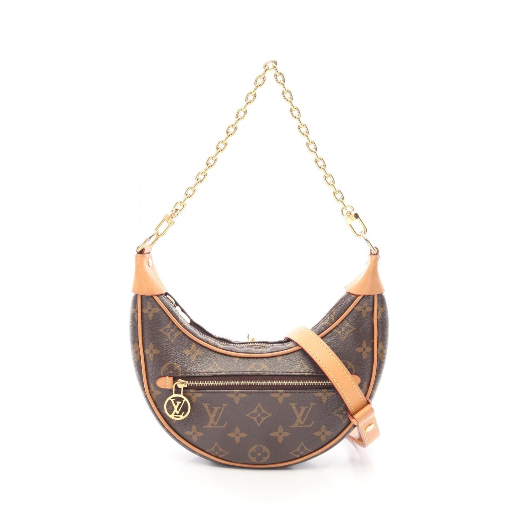 ルイ・ヴィトン LOUIS VUITTON ループ モノグラム 2WAY ショルダーバッグ バッグ PVCコーティングキャンバス レザー モノグラム レディース ブラウン系 M81098 【中古】