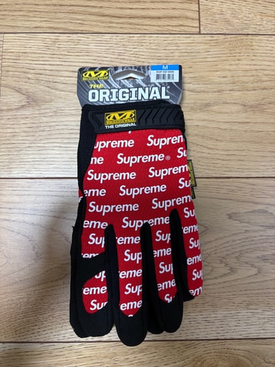 Supreme / Mechanix Leather Work Gloves "Red"