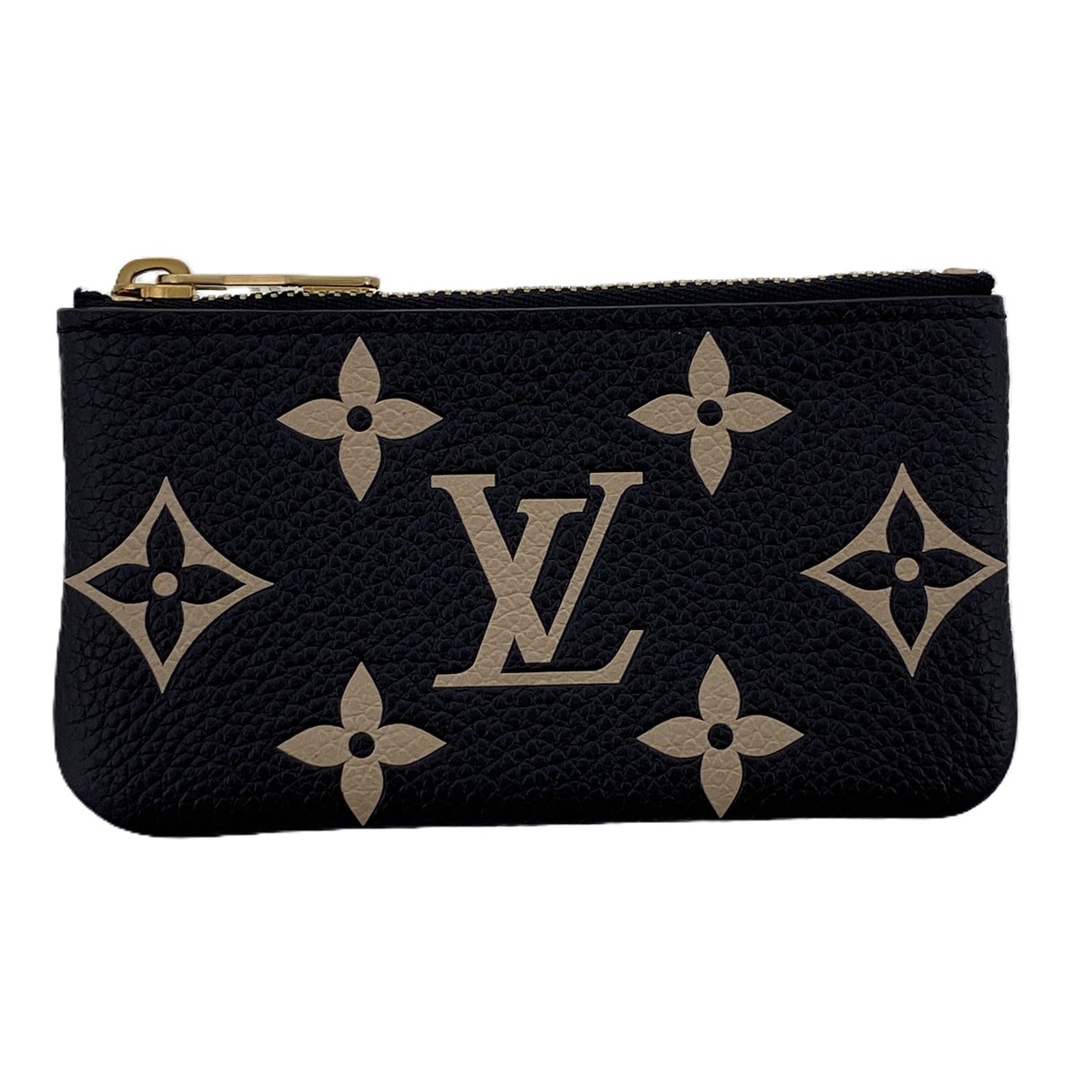 【最終値下げ】LOUIS VUITTON ルイ・ヴィトン ポシェット クレ キーケース M80885 モノグラムアンプラント ブラック  レディース【中古】
