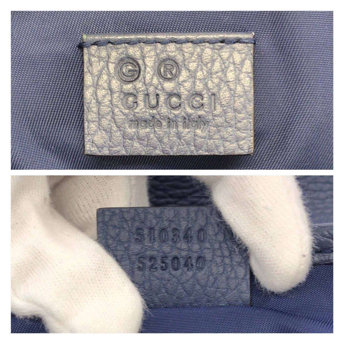 B (目立った傷や汚れなし)】美品 GUCCI グッチ ベージュ ブルー