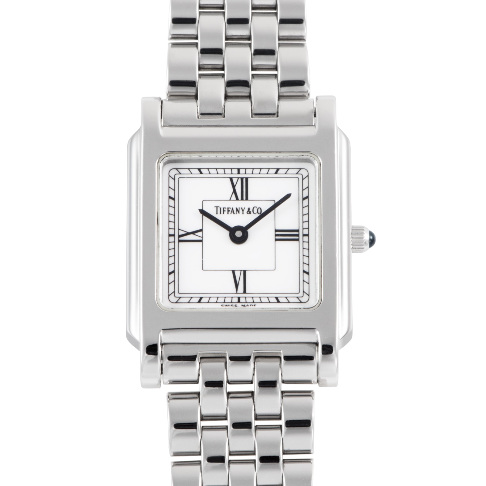 TIFFANY&Co. ティファニー クラシック スクエア ステンレススチール【中古】