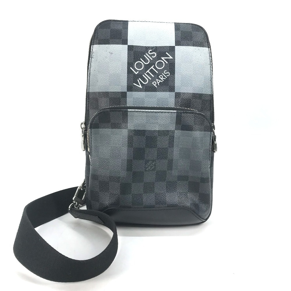 ルイヴィトン LOUIS VUITTON アヴェニュー・スリングバック N40403 ダミエグラフィットジャイアント カバン クロス ショルダーバッグ ボディバッグ キャンバス ブラック