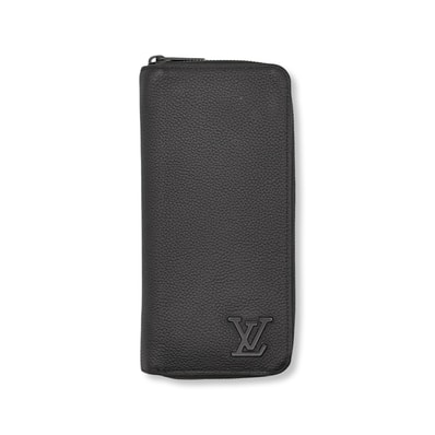 Louis Vuitton Zippy Wallet Vertical Aerogram Leather "Noir"