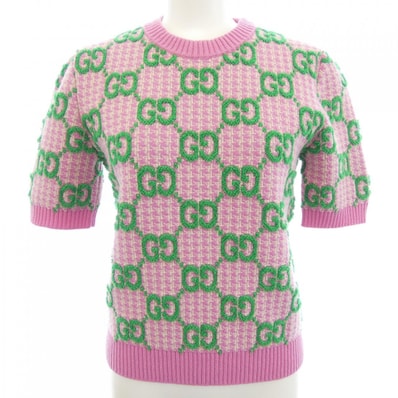 グッチ GUCCI GGハウンドトゥース ウールブークレ トップ 731007 XKCM8 ニット