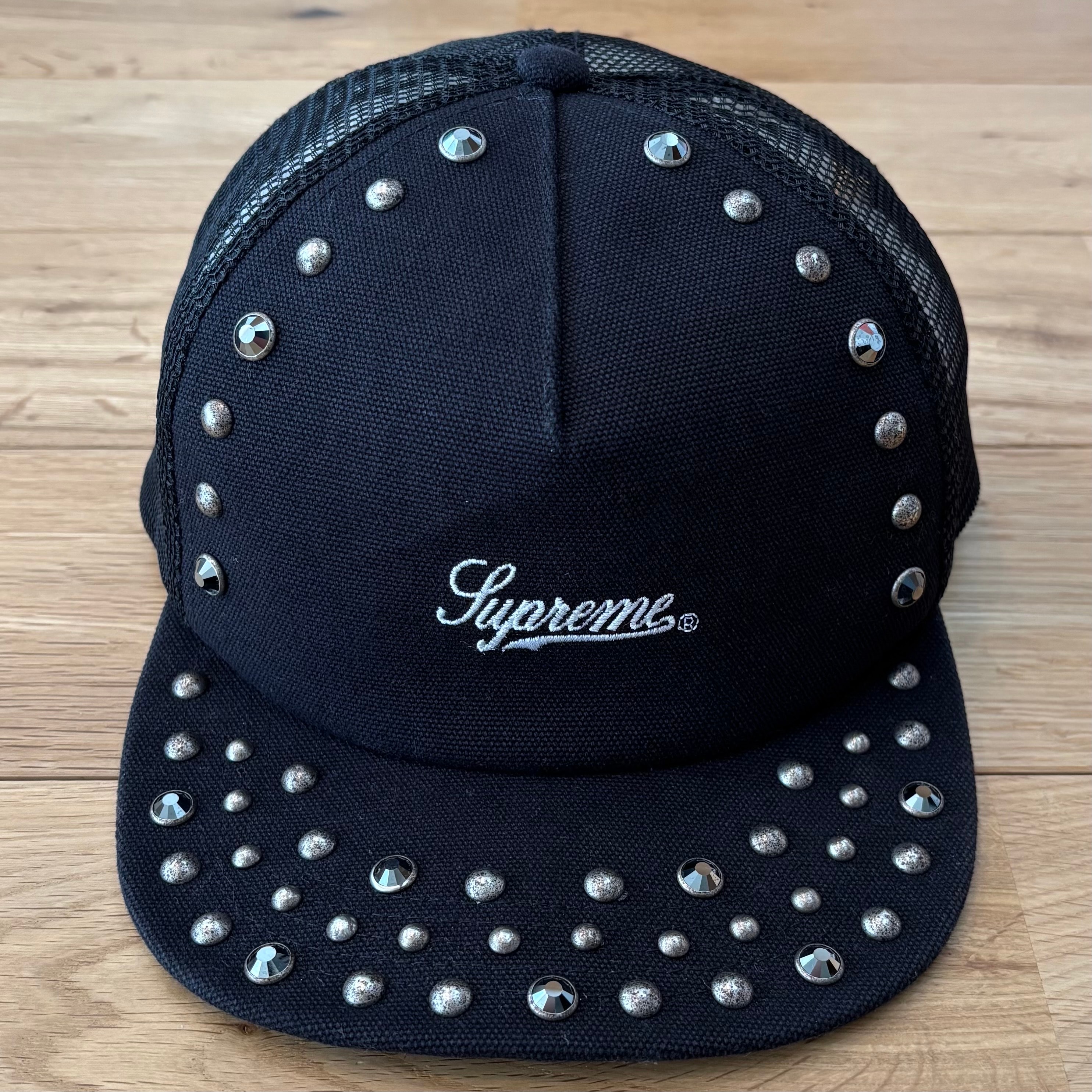 Supreme x b.b. Simon Studded Mesh Back 5-Panel "Black"