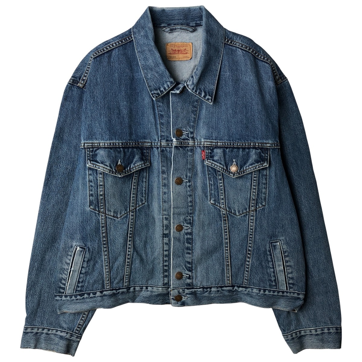 古着 00年代 リーバイス Levi's 70550-0414 ユーロモデル デニムジャケット Gジャン メンズXL相当/eaa611156