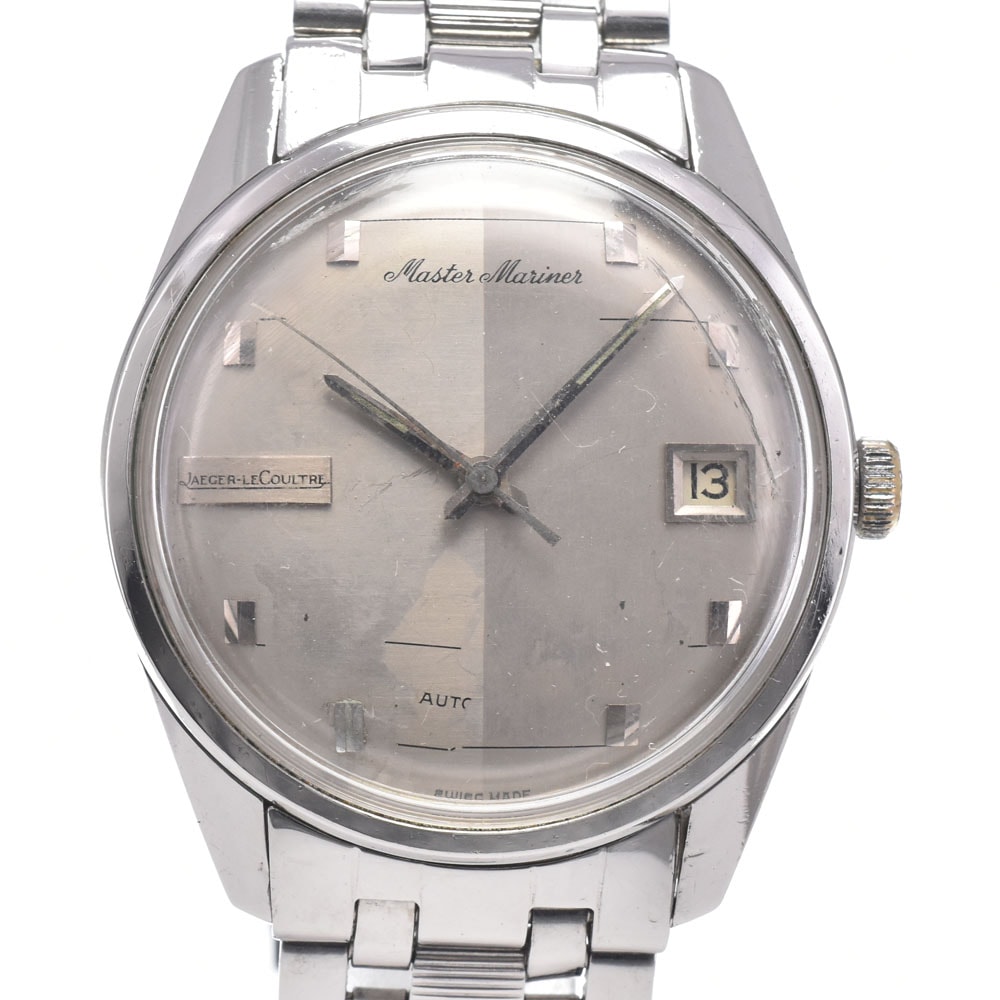 ジャガー・ルクルト JAEGER-LECOULTRE ヴィンテージ マスターマリーナ デイト シルバー 自動巻き メンズ 良品 腕時計 E#148846