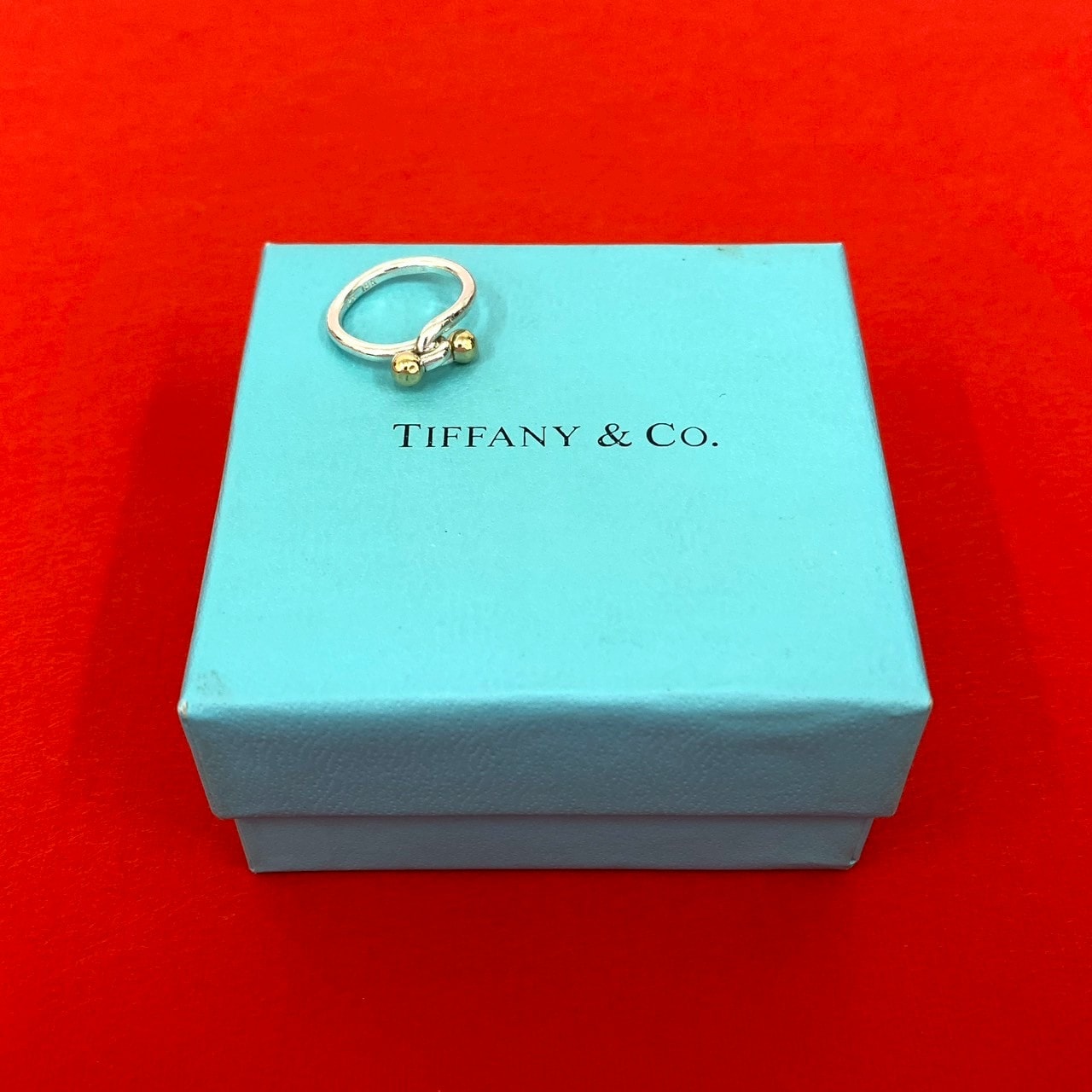 TIFFANY&Co. ティファニー ダブルアイ リング フック&アイ シルバー925 K18イエローゴールド リング・指輪 8号 シルバー
86050