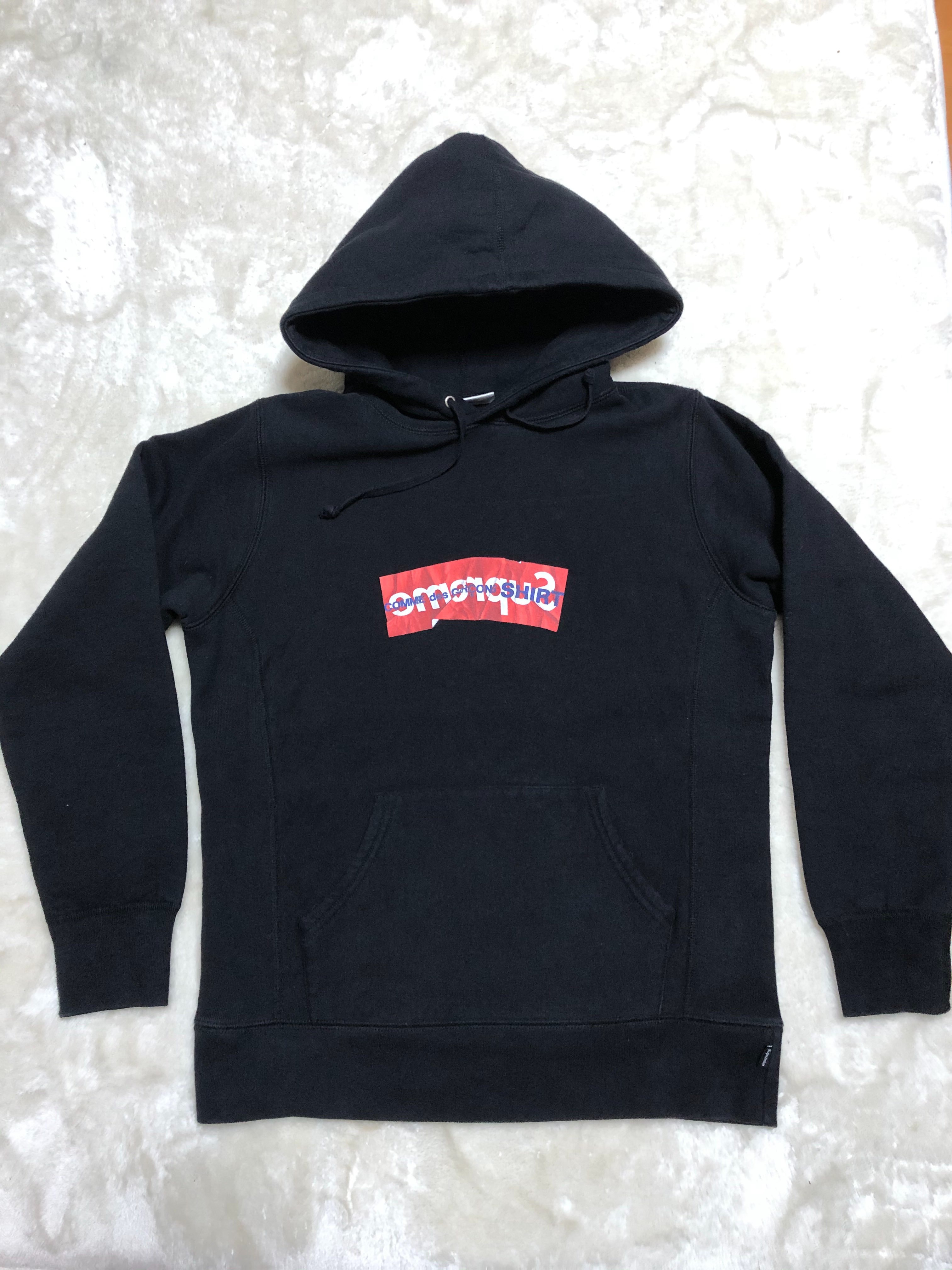 Supreme / Comme des Garçons SHIRT® Split Box Logo Hooded Sweatshirt "Black"