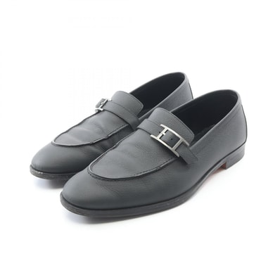 エルメス HERMES モントレー モカシン 靴 ヴォーエプソン ヴォーエプソン メンズ ブラック系 【中古】
