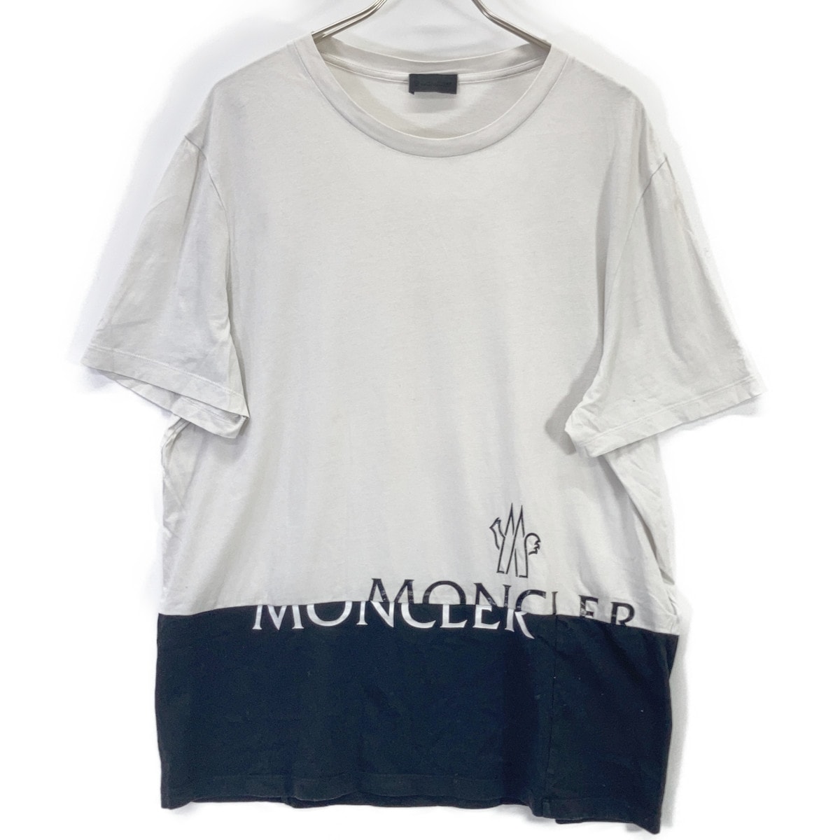 モンクレール ビッグレタリング クルーネックTシャツ L