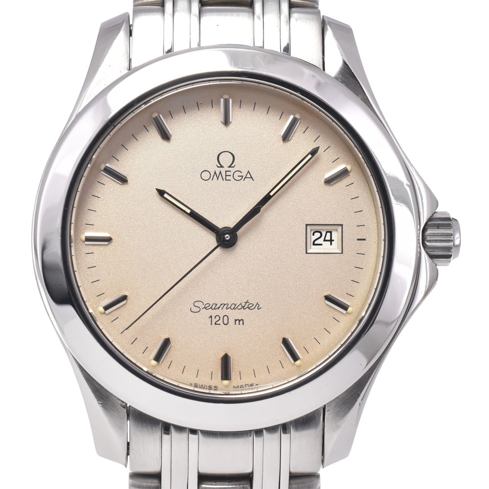 オメガ OMEGA 2511.33 シーマスター120 シルバー クォーツ メンズ 良品 腕時計 A#149406