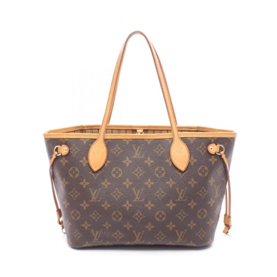 ルイ・ヴィトン LOUIS VUITTON ネヴァーフルPM トートバッグ バッグ PVCコーティングキャンバス レザー モノグラム レディース ブラウン系 M40155 【中古】