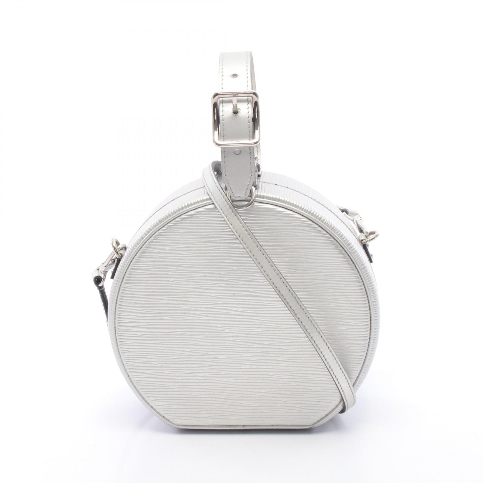 ルイ・ヴィトン LOUIS VUITTON プティット ボワット シャポー 2WAY ハンドバッグ バッグ レザー エピ シルバー レディース シルバー系 M53074 【中古】