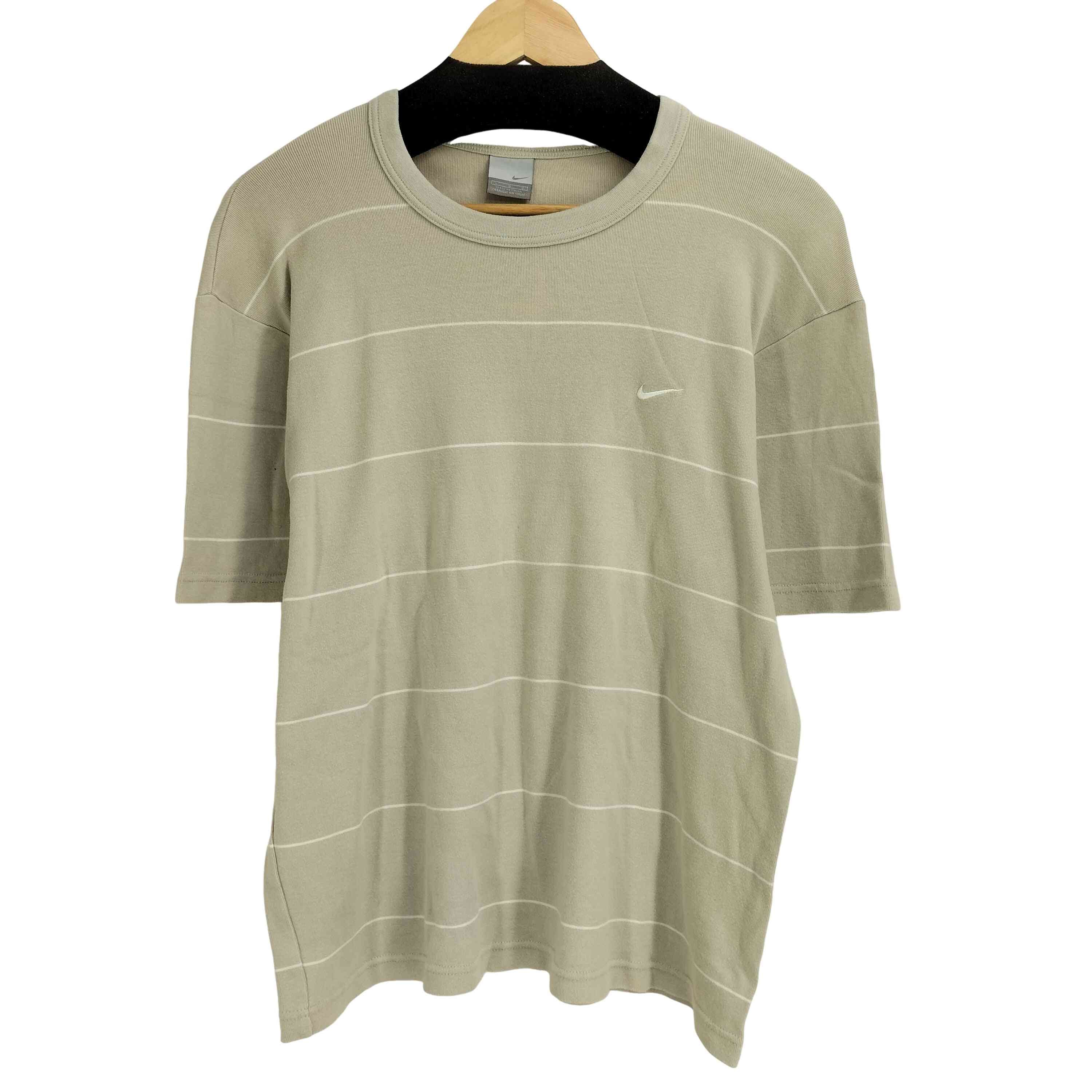00S ロゴ刺繍 ボーダー S/S Tシャツ【1142955524954】