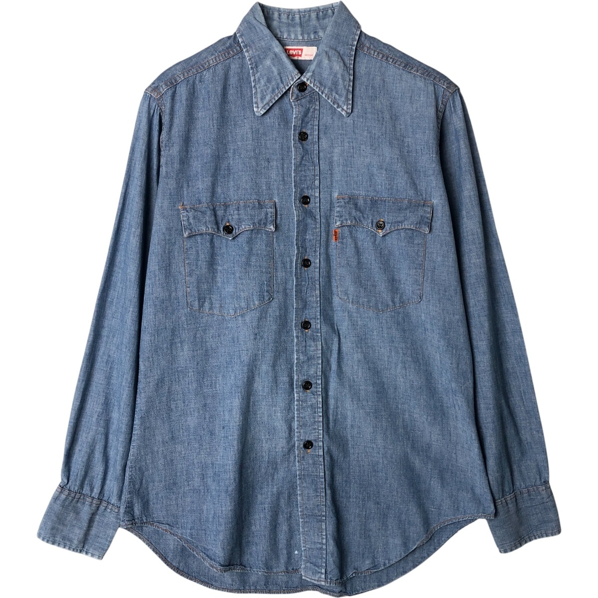 古着 リーバイス Levi's オレンジタブ 長袖 シャンブレーシャツ メンズM相当/eaa577515