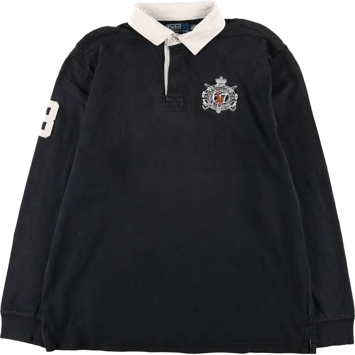 古着 ラルフローレン Ralph Lauren POLO by Ralph Lauren CUSTOM FIT 長袖 ラガーシャツ メンズXL相当/eaa581133