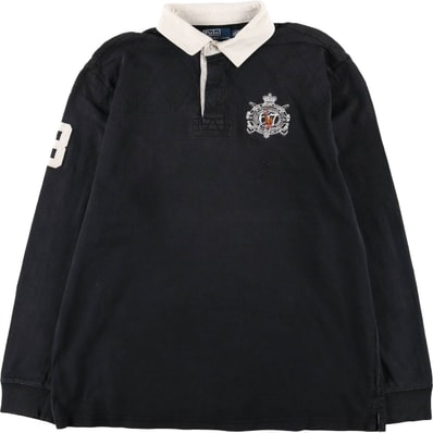 古着 ラルフローレン Ralph Lauren POLO by Ralph Lauren CUSTOM FIT 長袖 ラガーシャツ メンズXL相当/eaa581133