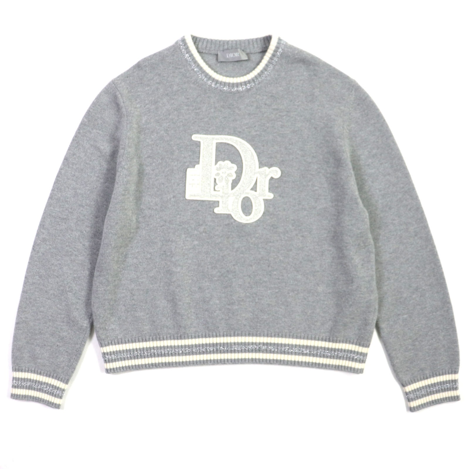 極美品 ディオール オム
 セーター DIOR BY ERL グレー メンズ XXL 313M660AT516