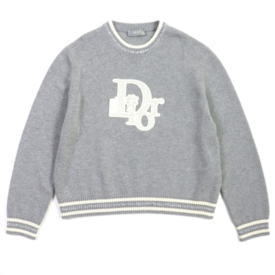 極美品 ディオール オム
セーター DIOR BY ERL グレー メンズ XXL 313M660AT516