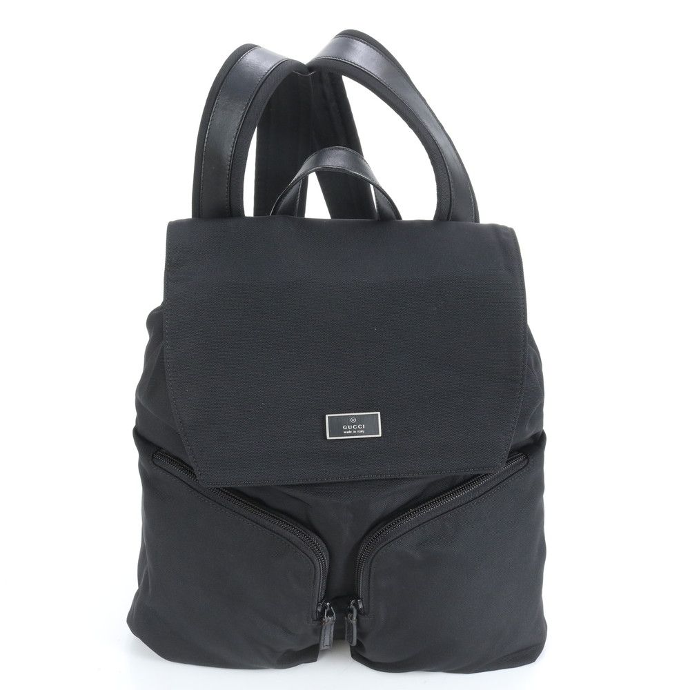 ■極美品 グッチ003-0238 リュックサック レザー×ナイロン