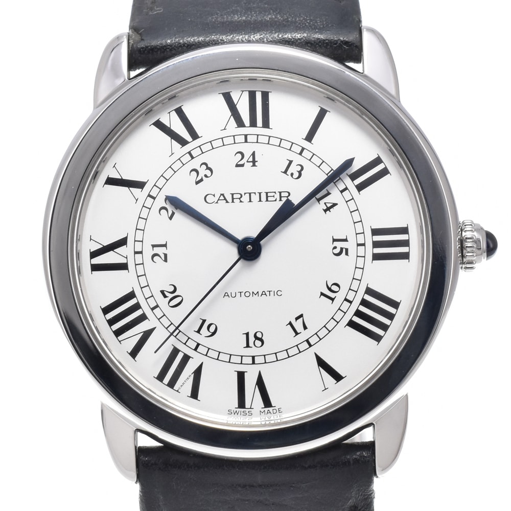 カルティエ CARTIER WSRN0021 ロンド ソロ ドゥ カルティエ シルバー 自動巻き メンズ 保証書付き 腕時計 N#151264