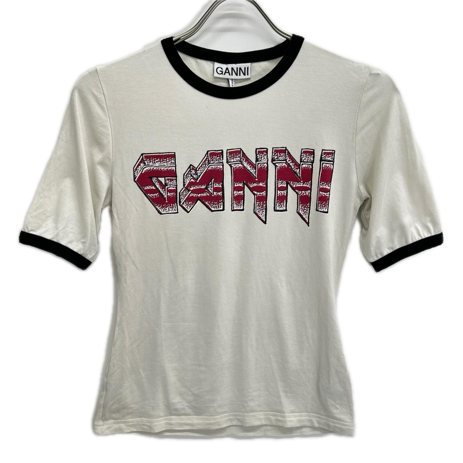 ガニー 3620 Light Stretch Jersey Ganni Fitted T-shirt XXS